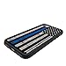 BWOOLL for iPhone 7 Case,iPhone 8 Case, Thin Blue Line American Flag TPU Protective Cover for Apple iPhone 7/iPhone 8 (4.7 inch)