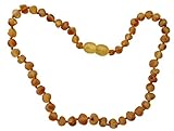 Raw Baltic Amber Adult Necklace- Raw Lemon Color - 18 inches long - Anti-inflammatory - Natural Pain Relief for Carpel Tunnel, Arthritis, Sinus Pressure, Headaches and Migraines