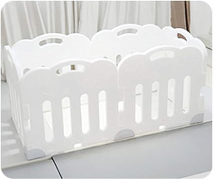 Amazon ベビーサークル Sサイズ ベビーゲート 6枚 セット プレイヤード マット プレイマット ハイタイプ 折りたたみ プラスチック 長方形 北欧 おしゃれ ホワイト グレー Caraz カラズ ホワイト ホワイト ベビーサークル プレイヤード ベビー マタニティ 通販