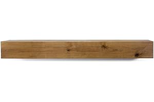 DOGBERRY COLLECTIONS Dogberry 48 in. Modern Farmhouse Aged Oak Fireplace Mantel
