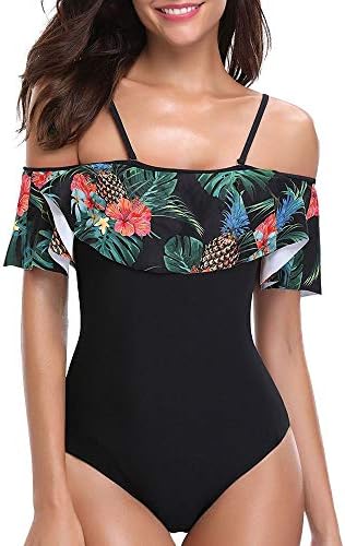TDFGCR Women's Piece of Swimsuit Floral Print Bikini Swimwear Beachwear Bathing Suit