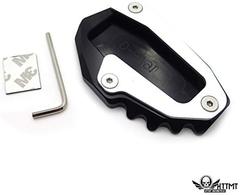 XKMT Side Kick Stand Plate Pad Extension Compatible With Ducati Multistrada 1200 Hyperstrada 821 Black