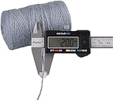 G2PLUS Grey Jute String Twine 2MM 100M Natural Garden Craft String view 2