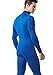 TM-MUT12-BLU_Medium Tesla Men's Mock Long-Sleeved T-Shirt Cool Dry Compression Baselayer MUT12
