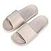 WILLIAM&KATE Spring Summer Unisex Household Slipper Casual Anti-Slip Bathroom Slippers Soft Lightweight Sandal Indoor&Outdoor Couple Slippers,Khaki,9-9.5D US/43-44