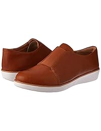 FitFlop&Trade; Zapatillas de cuero metálico para mujer LacelessTM