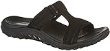Skechers Women's Reggae Ethnic T Dress Sandal,Black/Black,9 M US
