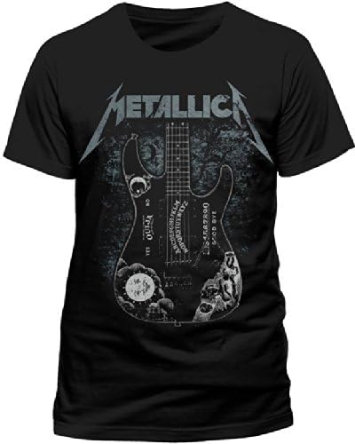 Live Nation Men's Metallica - Kirk Ouija Guitar Crew Neck Short Sleeve T-Shirt
