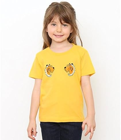 Amazon グラニフ Graniph キッズ キッズtシャツ タイガーグラフィック 605イエロー 130 シャツ ブラウス 通販
