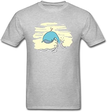 LOVELIN Men's Whale Rider DIY Short Sleeve T Shirt
