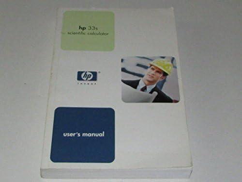HP 33s Scientific Calculator User's Manual