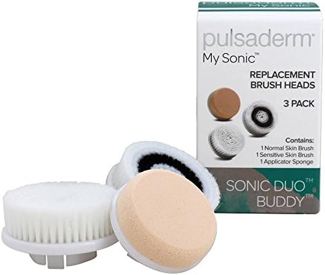 Pulsaderm - My Sonic Duo Buddy Replacement Brush Heads - 3 Pack