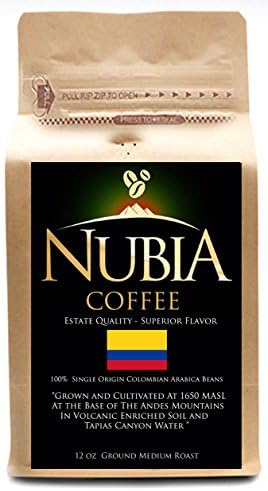 Nubia Coffees - Premium Estate Single Origin Colombian Coffee (12 oz Ground)