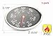 VICOOL Stainless Steel Lid Thermometer for Grillmaster 720-0697, 720-0737, Gas Grill Heat Indicator Replacement for Nexgrill 720-0830H, 720-0888, Charmglow, Brinkmann and Others, hyT55B