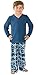 PajamaGram Blue Snowflake Fleece Matching Family Pajama Set, Women's Medium / 8-10, Multicoloured
