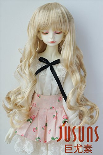 JD148 7-8inch 1/4 MSD Doll wigs 18-20CM Blond Long vora Princess BJD hair Resin dolls and porceain doll accessories