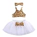 Toddler Baby Girls Gold Sparkle Sequins Design Tops Tutu Skirt and 3 Pcs Outfit Set (12-18 Months, White)