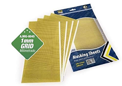 Ammo Mig: 8045 Masking Sheet [5 fogli 290 * 145mm]