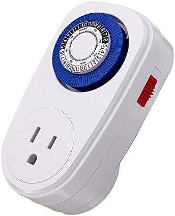OKIl 110V 15A 24 Hours Digital Countdown Timer Socket Mechanical Time Wall Plug Switch US Plug