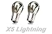 GP Thunder 1156 7506 Amber Silver Chrome bulbs (1156 Straight Pin) Front Rear Turn Signal Brake light, Parking Light, Running lights GP-1156-CA
