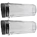 Breynet 16oz Cup with Lid Replacement Parts for Nutri Ninja BL660 BL663 BL740 BL770 BL771 BL772 BL780 BL810 BL820 BL830 Professional Blender (2pc 16oz Cups with lids)