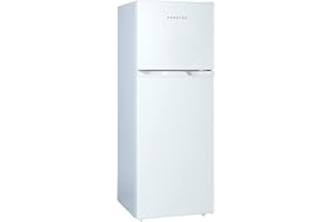 Frestec 4.7 CU' Refrigerator, Mini Fridge with Freezer, Compact Refrigerator, Small Refrigerator with Freezer, Top Freezer, Adjustable Thermostat Control, Door Swing, White (FR 472 WH)