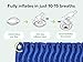 Camping Mat Inflatable Sleeping Pad - Compact & Lightweight for Backpacking - Ultralight Air Mattress Engineered for Comfort – with 3 Repair Patches and Bonus Survival Whistle (Admiral Blue)