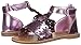 OshKosh B'Gosh Girls' Winnie Metallic Flower T-Strap Sandal, Purple, 8 M US Toddler
