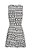 Sleeveless Shift Dress for Women – Casual Black and White Party or Work Dress (Large)