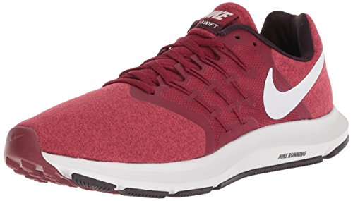NIKE Men's Swift Running Shoe, Team vast Grey-Gym red-Burgundy ash, 10 Regular US