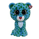 TY Beanie Boos - Mini Boo Figure - LEONA the Blue Leopard (2 inch)