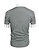 Allegra K Men Point Collar Button Down Slim Fit Casual Shirts Tops Light Gray M
