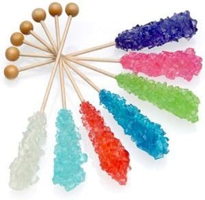 Assorted Rock Candy on Stick, 10 Count by Dryden n Palmer [Foods]