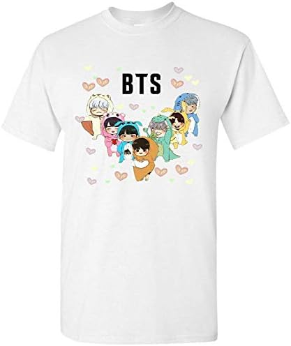 HELUXUEA Women's The Incredible BTS Chibi Costume 4th Muster Happy Ever After T-Shirt