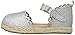 OshKosh B'Gosh Girls' Faline Closed Toe Espadrille Sandal Mary Jane Flat, Silver, 10 M US Toddler