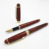 SPHTOEO Vintage Style Red Rosewood Fountain Pen 0.7mm Nib