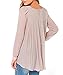 Chenghe Women Casual Chiffon Shirt Loose Long Sleeve Pleated Top Blouse