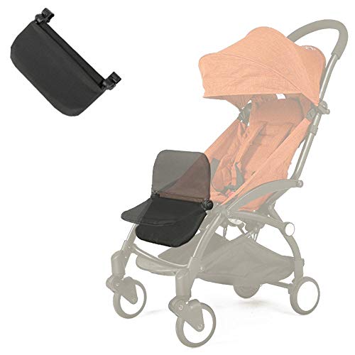 Nrpfell Stroller Footrest 6.5 Longer Accessories for Baby Stroller Feet Extension Infant Pram Footboard (Black)