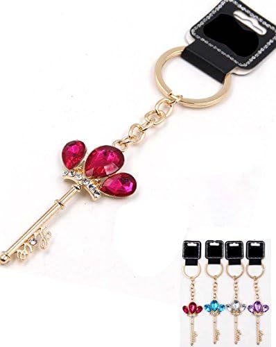 Azzon Dozen Pack 12 Pieces Style Keychain Novelty Metal Enamel Cute Keyring Charmed Gifts for Kids Women Girls Boys (5.50 INCH, Bicyle)