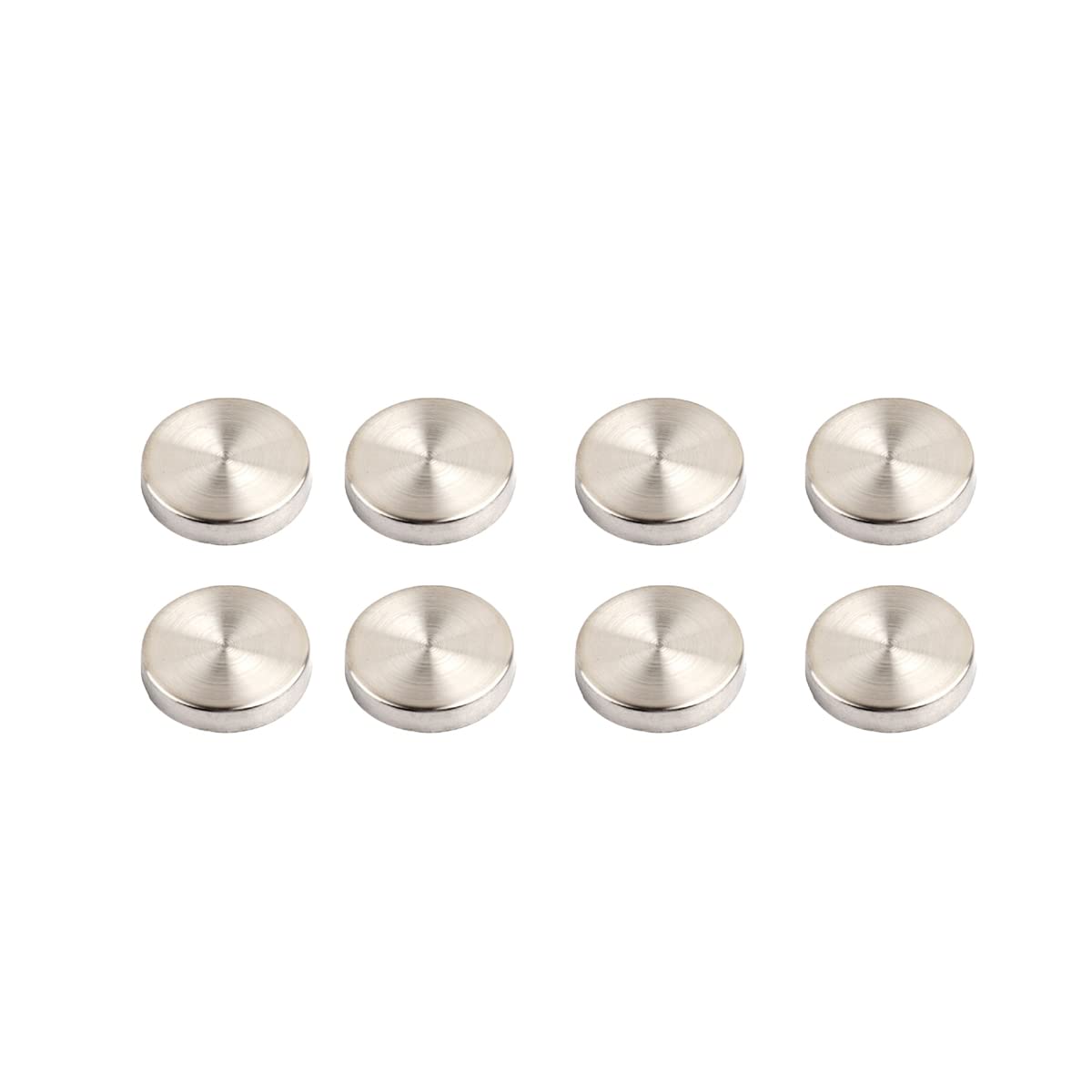 8PCS Mirror Screws 19mm Brushed 304 Stainless Steel Cap Cover Nails For Decorative Mirror, Sign/Advertising Hardware, Nails, Construction(Silver) — image 1