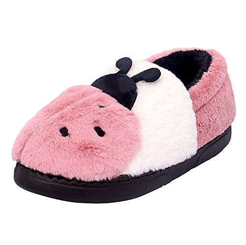 Teresamoon Women's Cartoon Shoes Non-Slip Warm Shoes Home Outdoor Shoes (Pink/40-41) - Thumbnail 7