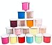 slime storage jars 6 oz (in 6, 12, and 18 packs) - clear all purpose containers - for all glue putty making - art, craft and hobby storage containers