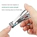 Fingernail Clippers Large Toenail Clippers for Thick Nails Heavy Duty Stainless Steel Toenail Clippers for Seniors Wide Jaw Opening Ultra Sharp Cuts Smoothly and Cleanly Rust Proof (Sliver)