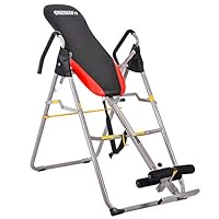 ONETWOFIT Heavy Duty Folding Inversion Table Therapy Stretching Machine with Adjustable Height for Back Pain Relief OT079