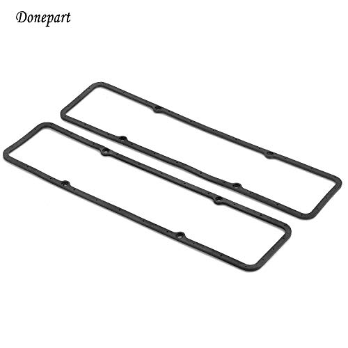 Donepart SBC Valve Cover Gasket 7484BOX Steel Core Rubber Gasket Replacement for Small Block Chevy 350 283 305 327 383 400