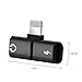Headphone Adapter for iPhone X/XS/XS MAX/XR / 8 / 8Plus / 7/7 Plus Headset Adaptor Mini Earphone Splitter Connector 2 in 1 Accessories Cables Call Music Wire Control Charge – Blackthumb 4