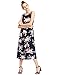 MakeMeChic Women's Sleeveless Casual Swing Beach Summer Long Tank Dress Navy-Floral L