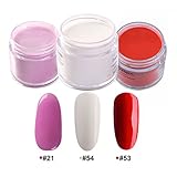 3pcs 28g/Box Multi Colorful Dipping Powder Without Lamp Cure Nails Dip Powder Summer Gel Nail Color Powder Natural Dry (21-53-54)