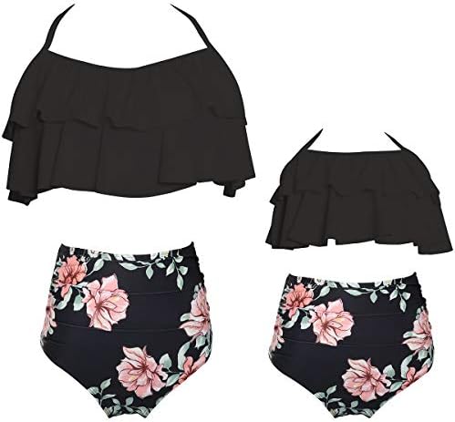 Baby Girls Bikini Swimsuit Set Family Matching Mother Girl Swimwear