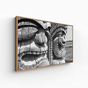 Canvas Wall Art for Living Room, Bedroom Black and White Construction Framed Canvas Prints for Home Decoration Ready to Hang - 16x24 inches